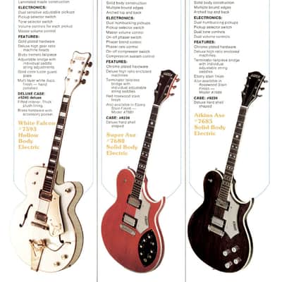 Gretsch 7681 Super Axe Electric Guitar w/Gig Bag - Ebony Stain (1979) image 18