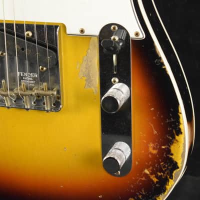 Fender Custom Shop '65 Tele Custom Heavy Relic - Faded 3 Color Sunburst image 5