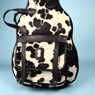 Levy's Canada Guitar Leather Case Cow Cowprint image 2
