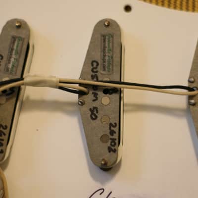 LEFTY!!! Greenville Custom 5.5k Strat Pickup Set Prewired Pickguard EJ Wiring Alnico 4 RWRP image 6