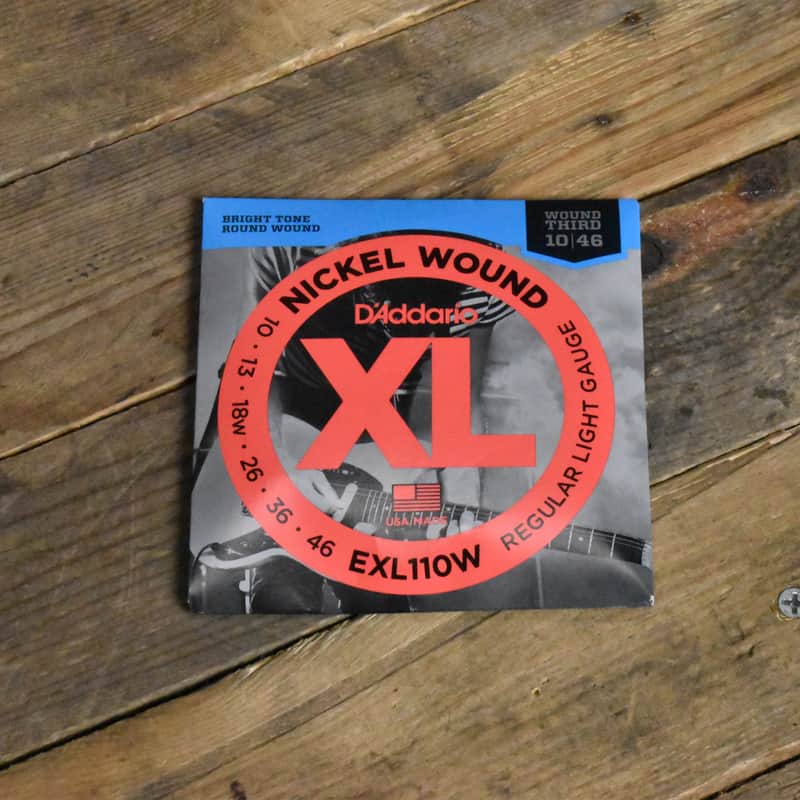 D'Addario EXL110W Nickel Wound Electric Guitar Strings 10-46 image 1