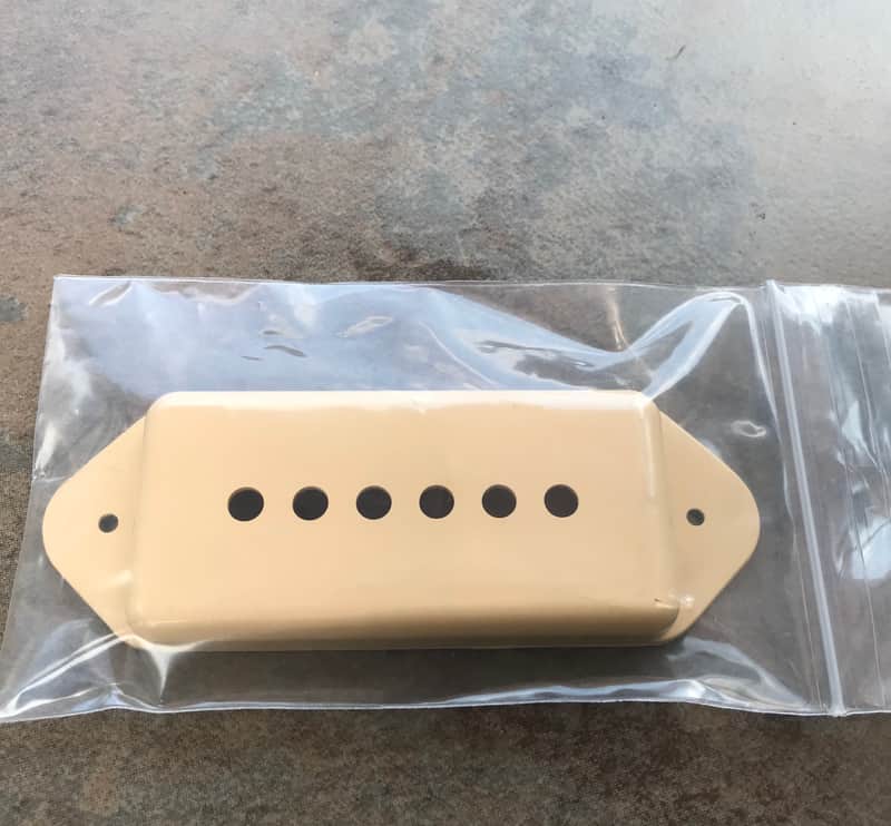 Single Cream Allparts Dogear P-90 Pickup Cover (PC-0739-028) image 1