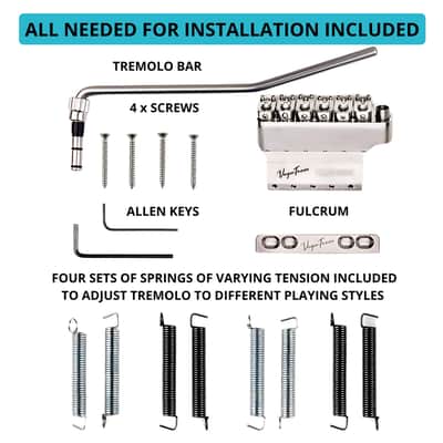 Vega-Trem VT1 Ultra-Trem Standard Stratocaster Guitar Tremolo Bridge For Strat (Glossy) image 5
