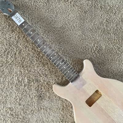 DIY Project Mahogany Double Cutaway Guitar Body with Neck, Rosewood Fingerboard image 9