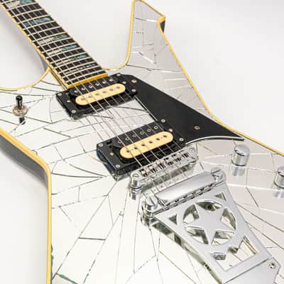 2010 Washburn PS1800 Paul Stanley Cracked Mirror Signature Guitar – Gigbag image 1