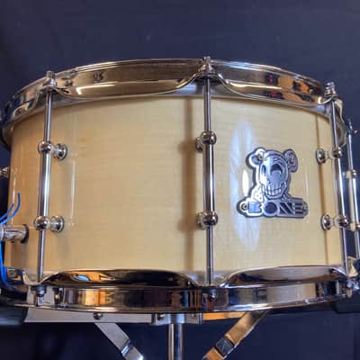 David Frangioni Collection, Bone - 6.5x14" Carbcutter 4-Ply Carbon Fiber and Maple Shell Snare Drum 2020s image 5