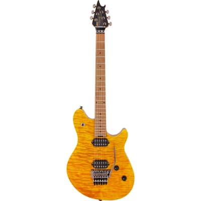 Immagine EVH Wolfgang WG Standard Quilt Maple Transparent Amber - Electric Guitar - 1
