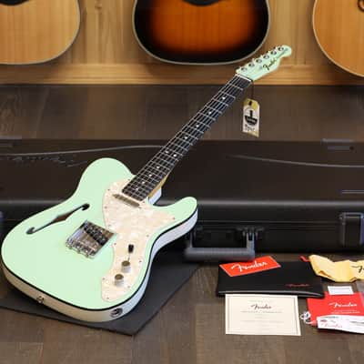 2019 Fender FSR Thinline Telecaster Semi-Hollow Electric Guitar Surf Green + COA OHSC image 1