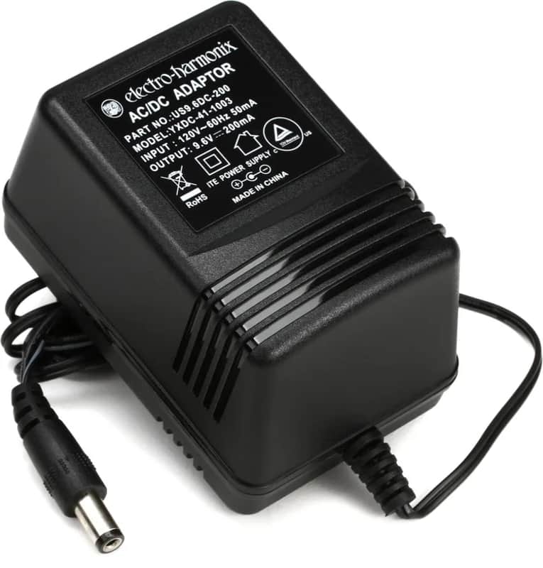 Electro-Harmonix 9.6V 200mA AC Adaptor US9.6DC-200 Pedal Power Supply Apapter for Little Big Muff Holy Grail+ Metal Micro Q-Tron POG Overdrive Nano Small Stone Clone SOUL FOOD Boy Lester Synth C9 Organ Machine ECHO Dr.Q Stereo Pulsar XO Octave Multiplexer image 1