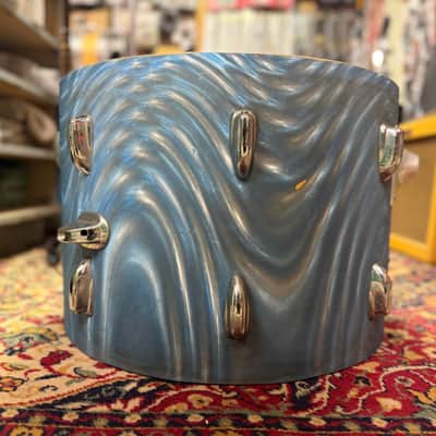 1960s Slingerland 14x20 Bass Drum Shell in Blue Satin Flame image 10