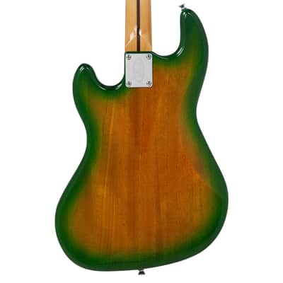Vintage REVO Series 'Galactica' Electric Guitar ~ Green / Yellow Burst image 4