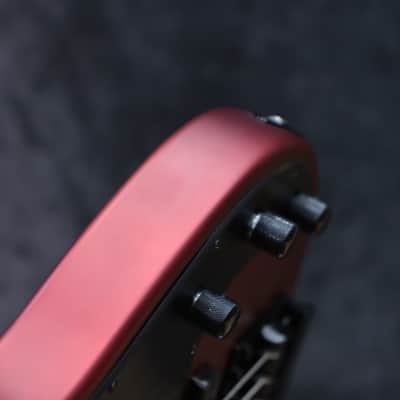 ESP LTD AP-4 Candy Apple Red Satin EMG Brushed Black Pickups Electric Bass image 14