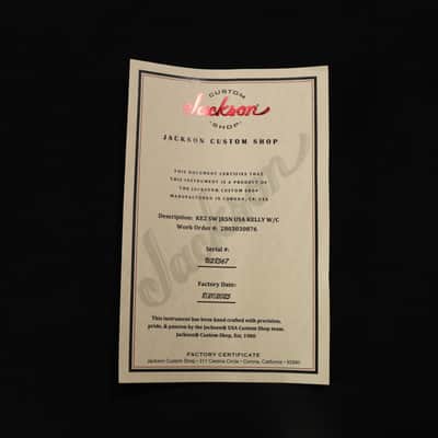 Jackson USA Select Kelly KE2 Ebony Fingerboard Snow White 567 image 12