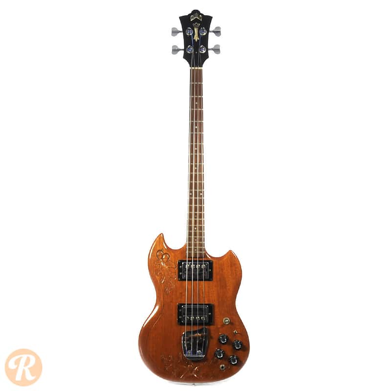 Guild JS II with Oak Leaf Design Walnut image 3