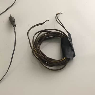 Vintage Home Audio BookShelf Speaker Grey Cabinet + 2 Cable Plugs Rare Vintage 1980s? image 8