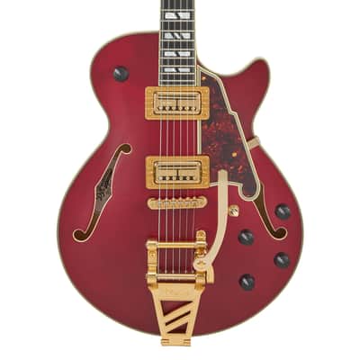 D'Angelico Deluxe Bob Weir III Floor Model Save!2026 - Satin Trans Wine image 2