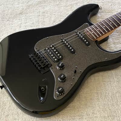 2015 Squier Bullet Stratocaster HSS w Tremolo Limited-Edition Electric Guitar Black Metallic image 6