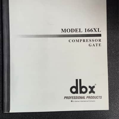 dbx 166XL Stereo Compressor / Limiter / Gate image 2