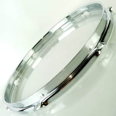 Pearl 14"8Lug Super Hoop 2.3mm Chrome-Steel Snare/Tom Drum Batter Rim Masters90s image 3