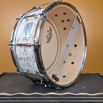 CZ Customs Snare Drum - White Shatter  14x6.5" image 6