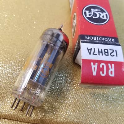 RCA 12BH7A tNOS AT1000 TESTED Balanced! PI Vacuum Tube grey plate 12BH7 dual triode 1962-1968 image 1