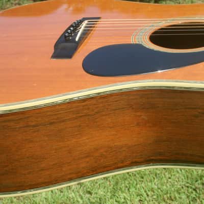 1975 Yairi YW-600 Dreadnought Guitar New Jacaranda Natural+Hard Case image 15