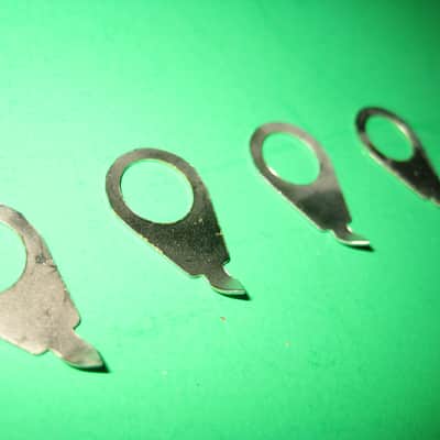 No Name 4 Metal Pointer Placement Markers for Control Knobs 1980's - Nickel image 2