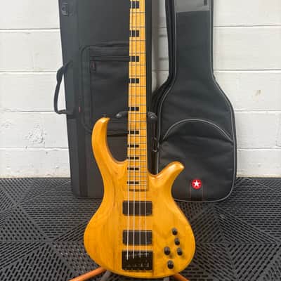 Schecter Riot-4 Session 4-String Active Bass 2010s - Aged Natural Satin image 2