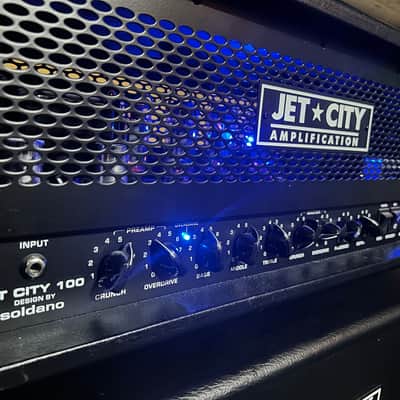 Jet City JCA100H 100-Watt 2-Channel Tube Guitar Amp Head 2000s - Black / Blue image 2