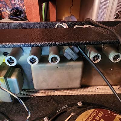 Fender 1966 Vibrolux Reverb Amp All Original Jensens, Transformers, Vintage Tubes - Black Face image 24