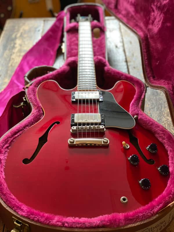 Gibson Vintage 1996 ES 335 Dot Figured Cherry Red w/ Orig. HSC image 1