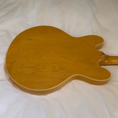 Vintage 2000 Epiphone Dot Deluxe Limited Edition Flame Top - Made in Korea (MIK) - Natural - Free Pro Setup image 8