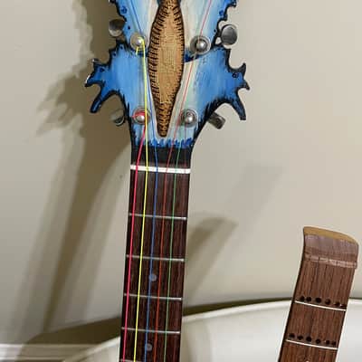 Rick Kelly  Double neck butterfly guitar  Wood image 1