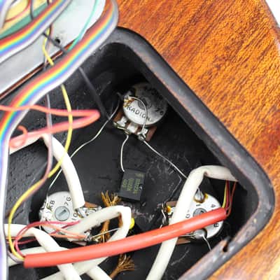 Late 70s Hagstrom Swede Patch 2000 Electric Guitar w/ Monophonic Synth Output Natural Mahogany Gloss image 12