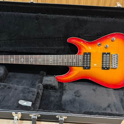 2015 Schecter USA Custom Shop Sunset Classic II 7 Ace Burst FM/MAH ME image 12