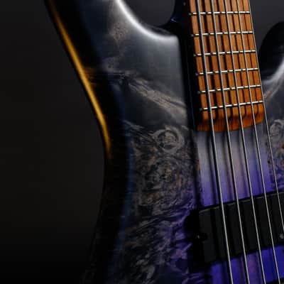 Spector (USA) NS-5 Neck-Thru 2024 - Purple Gray Burst image 4