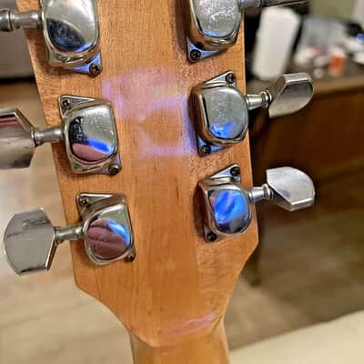 Vintage Kiso Suzuki J200 1976 Jumbo Acoustic Guitar PreLawsuit bookend headstock image 8