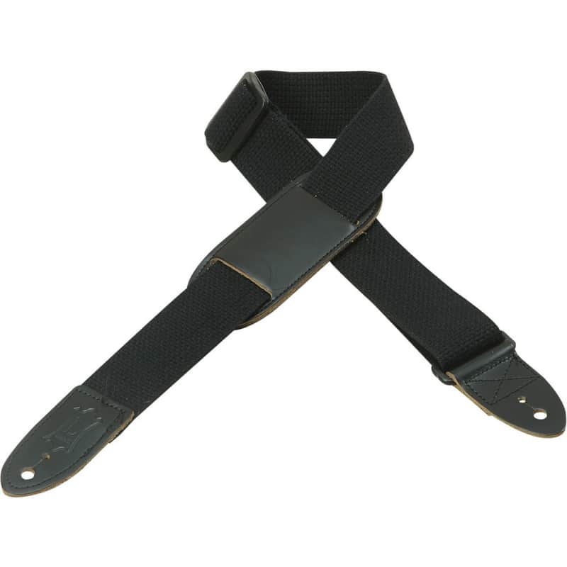 Levy's Youth Series Black Cotton Guitar Strap image 1