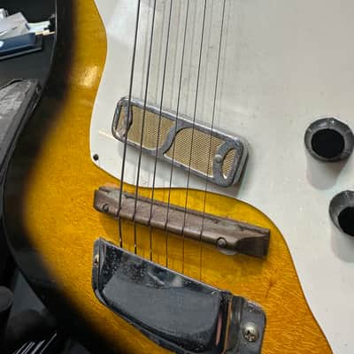 1960s Harmony Bobkat 2 Pickup Sunburst image 5