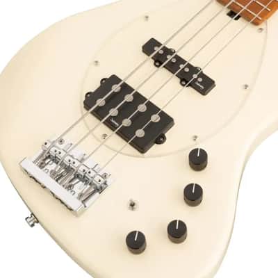 Sadowsky MetroExpress 21-Fret Vintage M/J Bass, Roasted Maple Fingerboard, 4-String - Solid Olympic White High Polish image 5