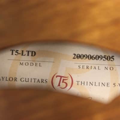 2009 Taylor T5-LTD Limited Edition T5 Acoustic-Electric Guitar w/ HSC #27243 image 9