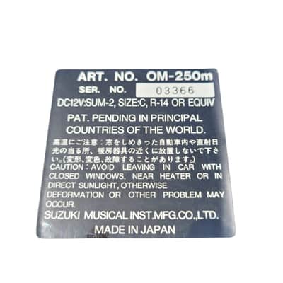 Suzuki OM-250M Omnichord 1993 - Gray image 11