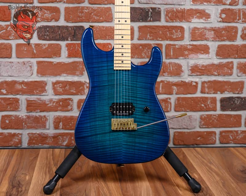 Charvel USA Custom Shop San Dimas Custom Flame Maple Top Chlorine Burst 2006 w/OHSC image 1