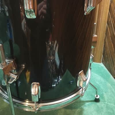 Rogers 16x16 Floor Tom 1980's - Black Wrap image 7