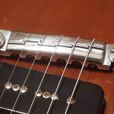 Vintage Gibson Wraparound Lightning Bolt Bridge - 1960's image 2