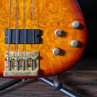 Dean Jeff Berlin Player Signature Bass Mid-2010 - Trans Braziliaburst image 6