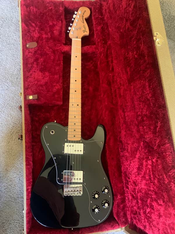 Fender Classic Series '72 Telecaster Custom with Maple Fretboard 2000 - 2018 - Black image 1