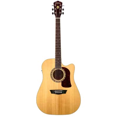Washburn HD10SCE-0 - Heritage Series - Dreadnought 6-String - Acoustic-Electric Guitar - Natural Gloss image 9