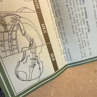 Ibanez The Bug vintage acoustic instrument guitar pickup made in Japan with orginal box 70’s image 7