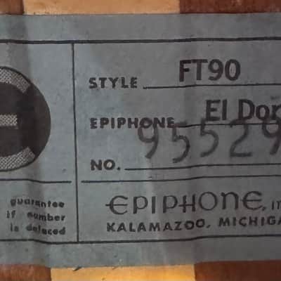 Epiphone FT90 Eldorado 1968 - Natural image 5